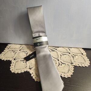 Macy's Alfani Gray Silver Men's Tie